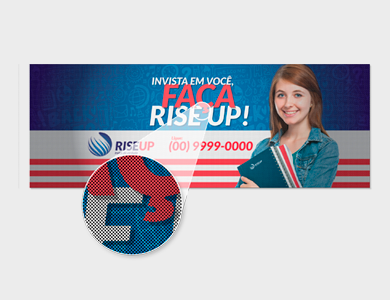 Adesivo Perfurado 110x15 cm - 4x0 - 1000 unid