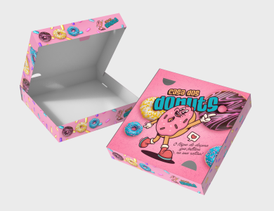 Caixa Multiuso sem Visor Papel Alimentício 270g com Película Antigordura 20x21x3,8cm - 4x0 - 1000 unid