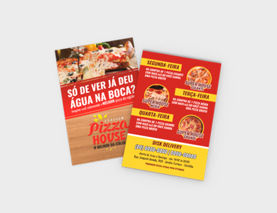 Folheto Couchê Fosco 170g Sem Verniz 21x29,7cm - 4x4 - 5000 unid