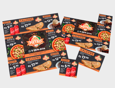 Folha Cupom de Desconto Couchê 120g Sem Verniz 9 Espaços 21x21 cm - 4x0 - 500 unid