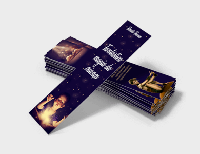 Marcador de Página em PVC 0,5mm Cristal Frente e Verso 17,6x5,4cm - 4x4 - 500 unid