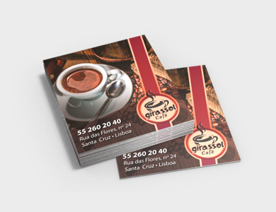 Mini Cartões Couchê 300g Sem Verniz 4,25x4,8cm - 4x0 - 2000 unid