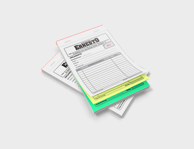 Bloco/Talão Numerado 1 via Sulfite 75g 10x15cm - 1x0 - 100 unid